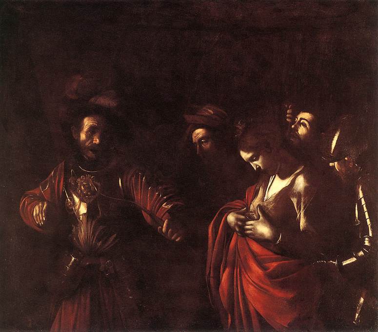 カラヴァッジョ　「聖ウルスラの殉教」　1610　　Oil on canvas, 154 x 178 cm　　ナポリ、カポディモンテ国立美術館